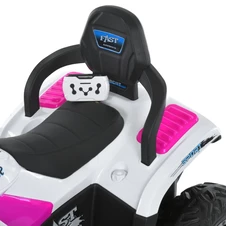 Кликните для увеличения изображения Детский квадроцикл M 6222 EBLR-1-8 с пультом управления, бело-розовый фото 18