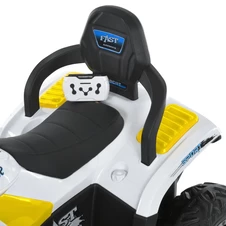 Кликните для увеличения изображения Детский квадроцикл M 6222 EBLR-1-6 с пультом управления, бело-желтый фото 14