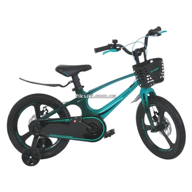 Детский велосипед Prof1 Stellar 16д. MB 161020-11 с корзинкой, бирюзовый