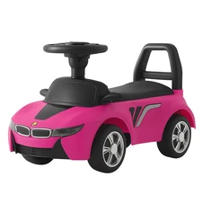 Детская каталка - толокар M 6155-8 для девочки, розовая, BMW фото 77