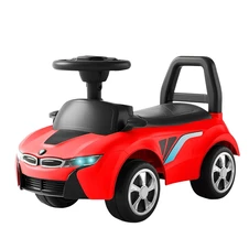 Детская каталка - толокар M 6155-3 красная BMW, светятся фары фото 11