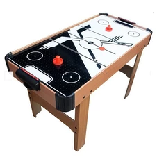 Настольная игра аэрохоккей A0033 деревянная, на ножках фото 11