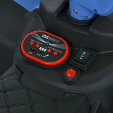 Детский квадроцикл - толокар M 6237 EBLR-4 с пультом, мягкое сиденье, синий фото 16