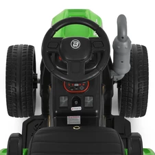 Детский трактор M 6219 EBLR-5 электромобиль с прицепом, зеленый фото 13