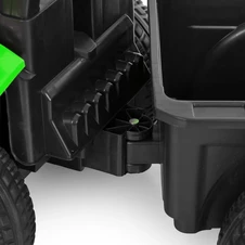 Детский трактор M 6219 EBLR-5 электромобиль с прицепом, зеленый фото 14