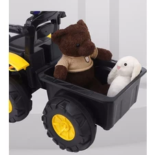 Детский трактор M 6219 EBLR-5 электромобиль с прицепом, зеленый фото 99