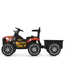 Детский электромобиль трактор M 6219 EBLR-4 синий, прицеп, пульт управления фото 99