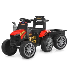 Детский электромобиль трактор M 6219 EBLR-3 красный, прицеп, пульт управления фото 77