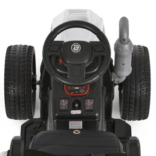 Детский электромобиль трактор M 6219 EBLR-1 белый, прицеп, пульт управления фото 13