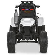 Детский электромобиль трактор M 6219 EBLR-1 белый, прицеп, пульт управления фото 66