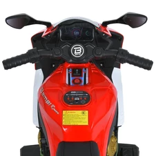 Детский мотоцикл M 6220 ELR-3-5 Honda, мягкое сиденье, красно-зеленый фото 57