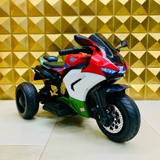 Детский мотоцикл M 6220 ELR-3-5 Honda, мягкое сиденье, красно-зеленый купить