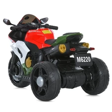 Детский мотоцикл M 6220 ELR-3-5 Honda, мягкое сиденье, красно-зеленый фото 99