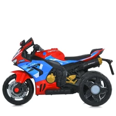 Детский мотоцикл M 6220 ELR-3-4 Honda, мягкое сиденье, красно-синий фото 13