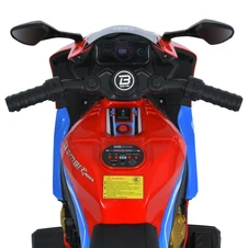 Детский мотоцикл M 6220 ELR-3-4 Honda, мягкое сиденье, красно-синий фото 32