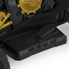 Детский электромотоцикл M 6220 ELR-2 черный, Honda, кожаное сиденье фото 32