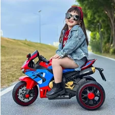 Детский электромотоцикл M 6220 ELR-1 белый, Honda, кожаное сиденье фото 55