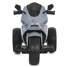 Детский мотоцикл электрический M 6265 EL-11, два мотора, серый фото 11