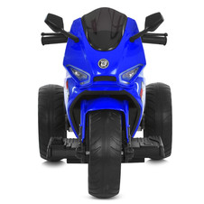 Детский мотоцикл на аккумуляторе M 6265 EL-4, два мотора, EVA колеса, синий фото 11