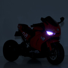 Детский мотоцикл на аккумуляторе M 6265 EL-3, два мотора, красный фото 66