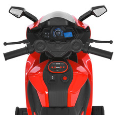 Детский мотоцикл на аккумуляторе M 6265 EL-3, два мотора, красный фото 77