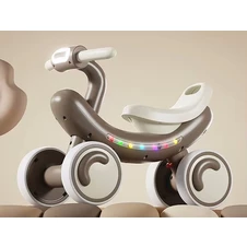 Детская каталка - толокар Bambi M 6239 E-17, мягкие EVA колеса, коричневая фото 11