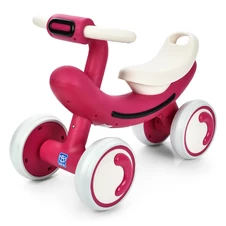 Детская каталка - толокар Bambi M 6239 E-8, мягкие EVA колеса, розовая