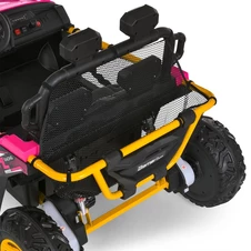 Двухместный детский багги M 6282 EBLR-8 (24V) розовый, пульт управления фото 18