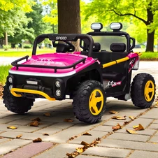 Двухместный детский багги M 6282 EBLR-8 (24V) розовый, пульт управления купить