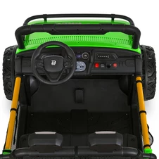 Двухместный детский багги M 6282 EBLR-5 (24V) зеленый, пульт управления фото 13