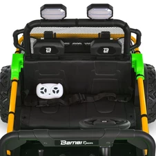 Двухместный детский багги M 6282 EBLR-5 (24V) зеленый, пульт управления фото 16