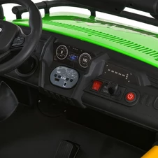 Двухместный детский багги M 6282 EBLR-5 (24V) зеленый, пульт управления фото 32