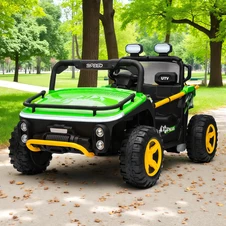 Двухместный детский багги M 6282 EBLR-5 (24V) зеленый, пульт управления купить
