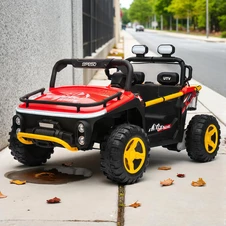 Двухместный детский багги M 6282 EBLR-3 (24V) красный, пульт управления