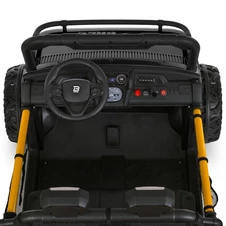 Двухместный детский электромобиль M 6282 EBLR-2 (24V) багги, мягкое сиденье, черный фото 13