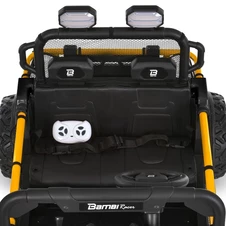 Двухместный детский электромобиль M 6282 EBLR-1 (24V) багги, мягкое сиденье, белый фото 14