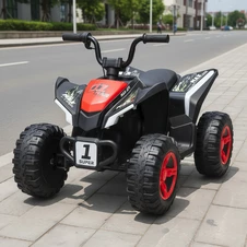 Детский квадроцикл на аккумуляторе M 6283 EL-3, мягкие EVA колеса, красный купить