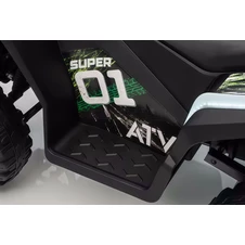 Детский квадроцикл на аккумуляторе M 6283 EL-1-2, мягкие EVA колеса, черно-белый фото 16