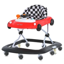 Детские ходунки El Camino ME 1216 Red-Black Car Way, музыка, красно-черные