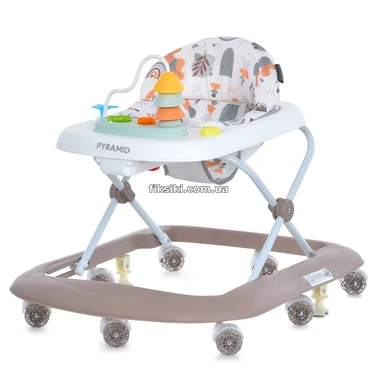 Детские ходунки El Camino Pyramid ME 1217 Mocha бежевые, музыка, свет