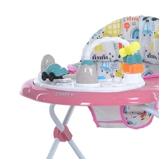 Детские ходунки ME 1215 Pink розовые El Camino Simply, музыка фото 55