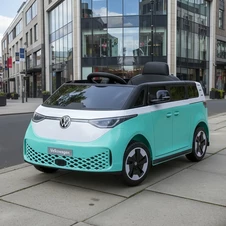 Детская машина на аккумуляторе M 6281 EBLR-15 Volkswagen, мягкое сиденье, бирюзовая