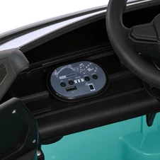 Детская машина на аккумуляторе M 6281 EBLR-15 Volkswagen, мягкое сиденье, бирюзовая фото 25