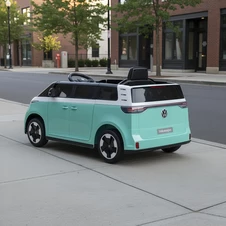 Детская машина на аккумуляторе M 6281 EBLR-15 Volkswagen, мягкое сиденье, бирюзовая фото 33