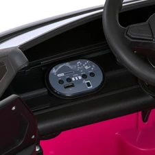 Детская машина на аккумуляторе M 6281 EBLR-8 Volkswagen, мягкое сиденье, розовая фото 14