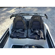 Двухместный детский электромобиль M 6111 AL-1 (24V) Porsche, надувные колеса, белый фото 29