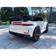 Двухместный детский электромобиль M 6111 AL-1 (24V) Porsche, надувные колеса, белый фото 33