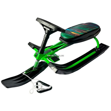 Кликните для увеличения изображения Детский снегокат MS 1778-7 зеленый, с низкой рамой