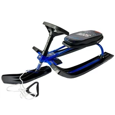 Детский снегокат MS 1778-6 синий, с низкой рамой