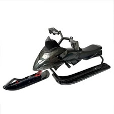 Кликните для увеличения изображения Детский снегокат MS 4636-3 с низкой рамой, кожаное сиденье, черный фото 11